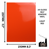Self-Adhesive Gloss Vinyl • by the metre  • 610mm wide  • A5 samples available