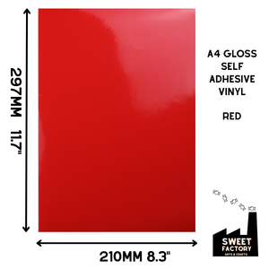 Self-Adhesive Gloss Vinyl • by the metre  • 610mm wide  • A5 samples available