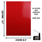 Self-Adhesive Gloss Vinyl • by the metre  • 610mm wide  • A5 samples available