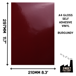 Self-Adhesive Gloss Vinyl • by the metre  • 610mm wide  • A5 samples available