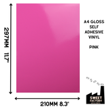 Self-Adhesive Gloss Vinyl • by the metre  • 610mm wide  • A5 samples available