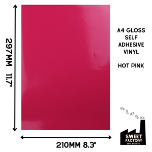 Self-Adhesive Gloss Vinyl • by the metre  • 610mm wide  • A5 samples available