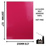 Self-Adhesive Gloss Vinyl • by the metre  • 610mm wide  • A5 samples available