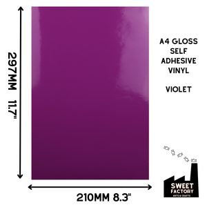 Self-Adhesive Gloss Vinyl • by the metre  • 610mm wide  • A5 samples available