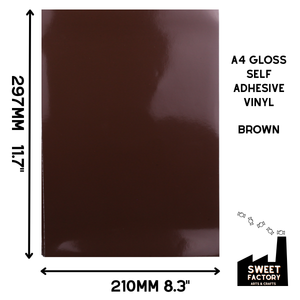 Self-Adhesive Gloss Vinyl • by the metre  • 610mm wide  • A5 samples available