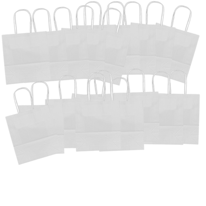 Kraft Paper Small Carrier Bags • Kits or Refill packs • 20 Small Carrier Bags