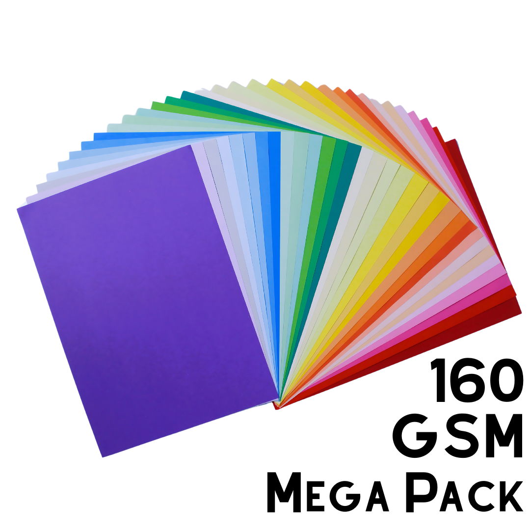 A4 and A5 Card Spectrum of Colours MegaPack 160gsm