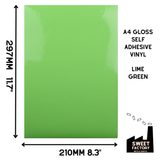Self-Adhesive Gloss Vinyl • by the metre  • 610mm wide  • A5 samples available