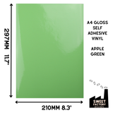 Self-Adhesive Gloss Vinyl • by the metre  • 610mm wide  • A5 samples available