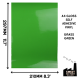 Self-Adhesive Gloss Vinyl • by the metre  • 610mm wide  • A5 samples available