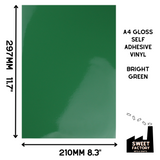 Self-Adhesive Gloss Vinyl • by the metre  • 610mm wide  • A5 samples available