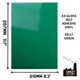 Self-Adhesive Gloss Vinyl • by the metre  • 610mm wide  • A5 samples available