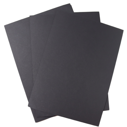 160gsm Black card • 25 sheets