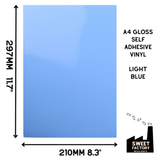 Self-Adhesive Gloss Vinyl • by the metre  • 610mm wide  • A5 samples available