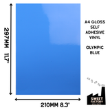 Self-Adhesive Gloss Vinyl • by the metre  • 610mm wide  • A5 samples available