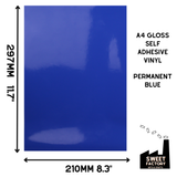 Self-Adhesive Gloss Vinyl • by the metre  • 610mm wide  • A5 samples available