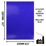 Self-Adhesive Gloss Vinyl • by the metre  • 610mm wide  • A5 samples available