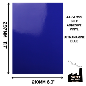 Self-Adhesive Gloss Vinyl • by the metre  • 610mm wide  • A5 samples available