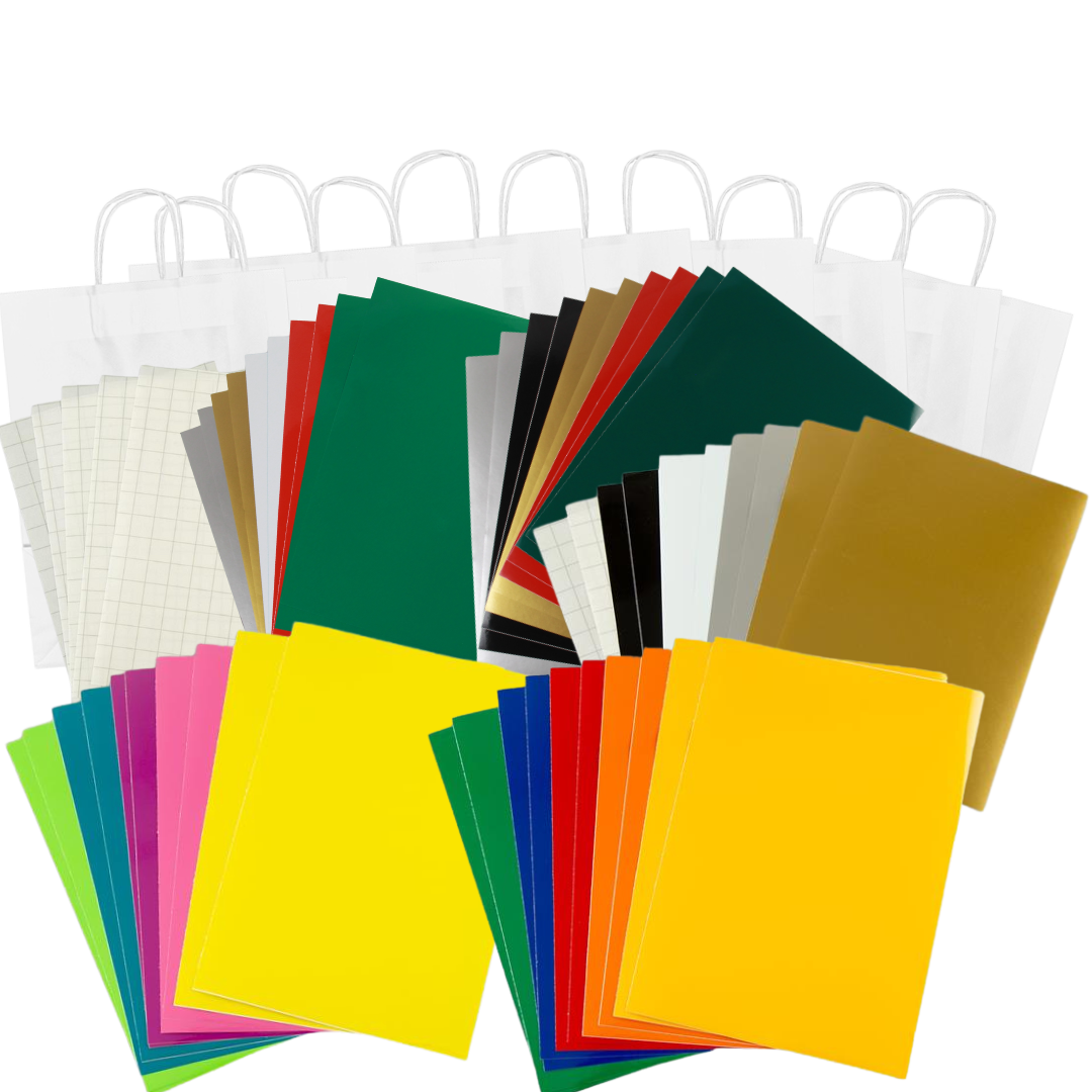 Kraft Paper Large Carrier Bags • Kits or Refill packs • 10 or 20 Large Carrier Bags