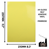 Self-Adhesive Gloss Vinyl • by the metre  • 610mm wide  • A5 samples available