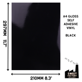 Self-Adhesive Gloss Vinyl • by the metre  • 610mm wide  • A5 samples available