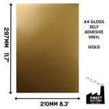Self-Adhesive Gloss Vinyl • by the metre  • 610mm wide  • A5 samples available
