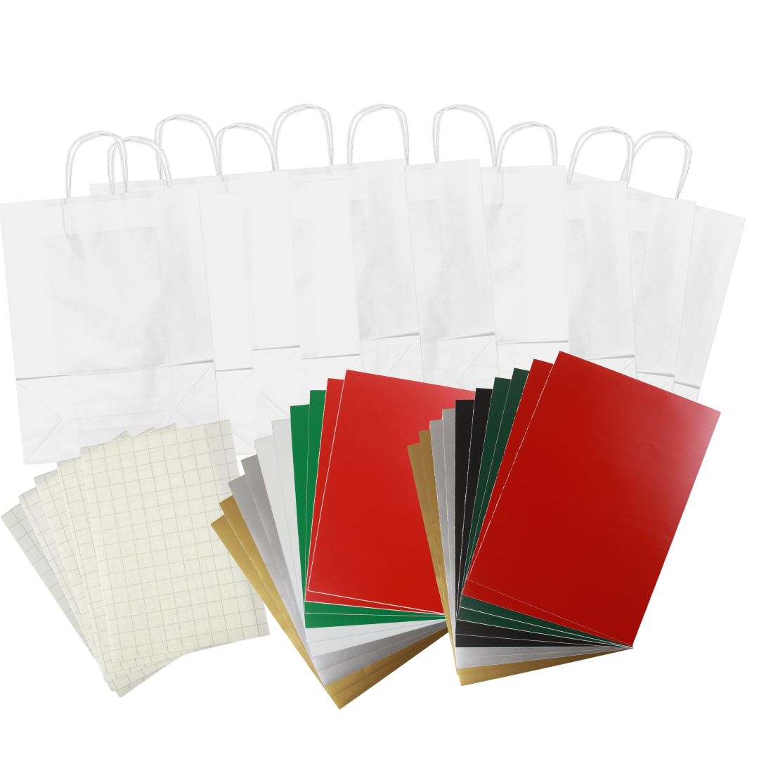 Kraft Paper Large Carrier Bags • Kits or Refill packs • 10 or 20 Large Carrier Bags