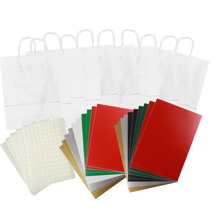 Kraft Paper Large Carrier Bags • Kits or Refill packs • 10 or 20 Large Carrier Bags