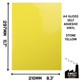 Self-Adhesive Gloss Vinyl • by the metre  • 610mm wide  • A5 samples available