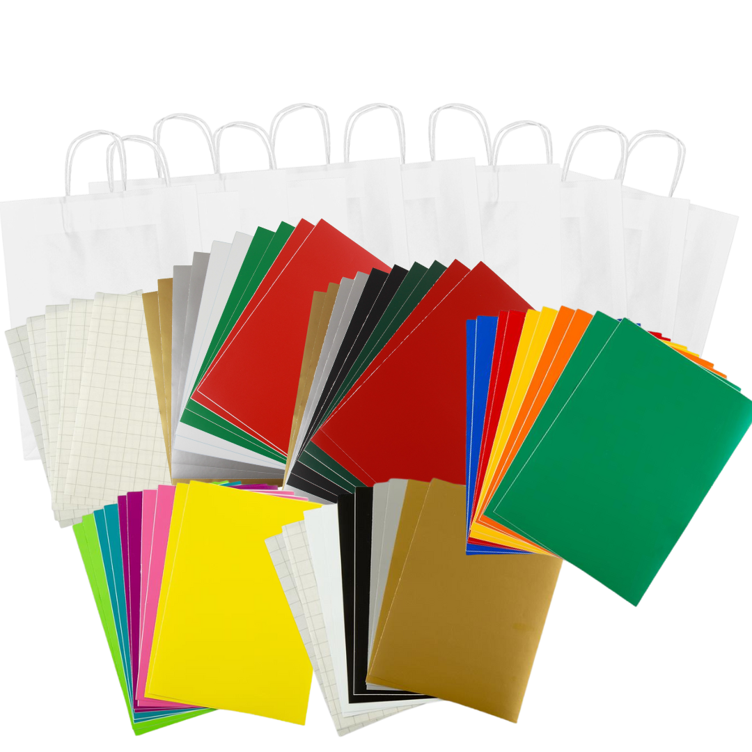 Kraft Paper Large Carrier Bags • Kits or Refill packs • 10 or 20 Large Carrier Bags