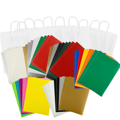 Kraft Paper Large Carrier Bags • Kits or Refill packs • 10 or 20 Large Carrier Bags