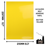 Self-Adhesive Gloss Vinyl • by the metre  • 610mm wide  • A5 samples available