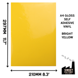 Self-Adhesive Gloss Vinyl • by the metre  • 610mm wide  • A5 samples available