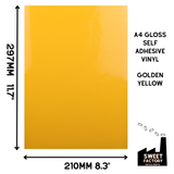 Self-Adhesive Gloss Vinyl • by the metre  • 610mm wide  • A5 samples available