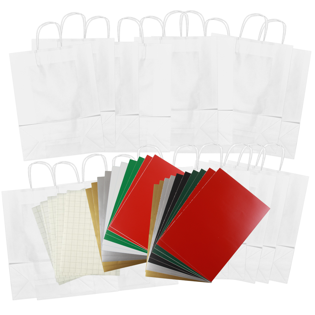 Kraft Paper Large Carrier Bags • Kits or Refill packs • 10 or 20 Large Carrier Bags