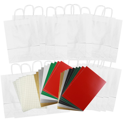 Kraft Paper Large Carrier Bags • Kits or Refill packs • 10 or 20 Large Carrier Bags