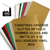 Complete Christmas Cracker Selection Box Premium Self adhesive vinyl  •  24" x 12"  • 42 sheets