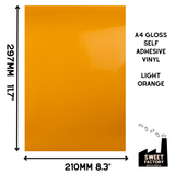Self-Adhesive Gloss Vinyl • by the metre  • 610mm wide  • A5 samples available