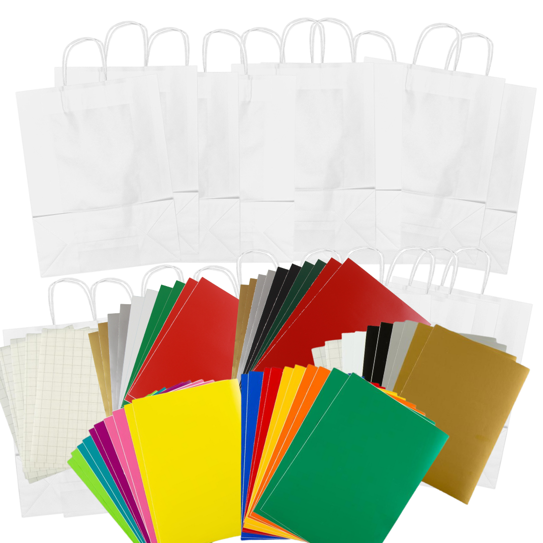 Kraft Paper Large Carrier Bags • Kits or Refill packs • 10 or 20 Large Carrier Bags