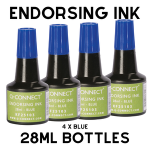 Ink Pad  Re-inking Ink 4x 28ml Blue