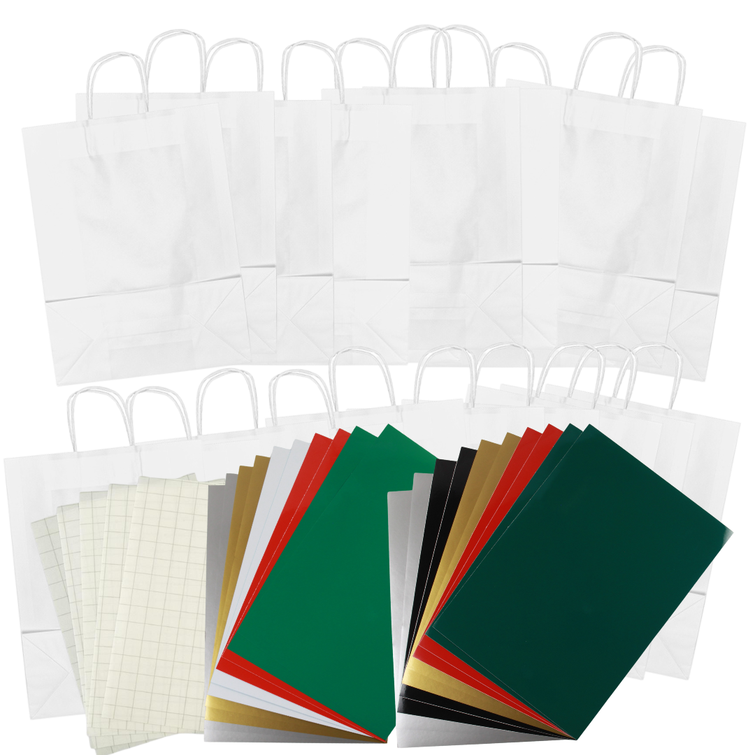 Kraft Paper Large Carrier Bags • Kits or Refill packs • 10 or 20 Large Carrier Bags