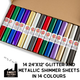 Complete Christmas Cracker Selection Box Premium Self adhesive vinyl  •  24" x 12"  • 42 sheets