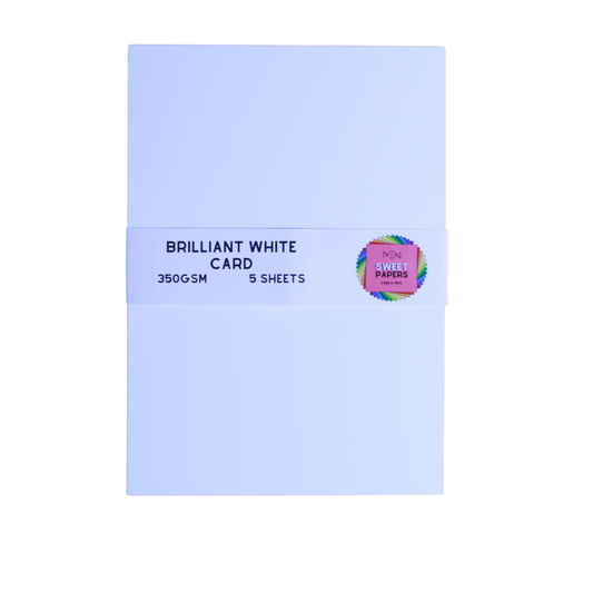 350gsm Brilliant White • 5 Sheets