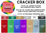 Christmas Cracker Selection Box Premium Self adhesive vinyl  •  12" x 12"  •  Matte or Gloss  •  35 sheets