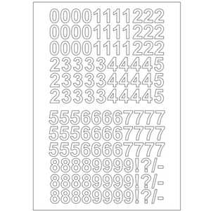 Self-adhesive Vinyl Numbers (20mm - 100mm)