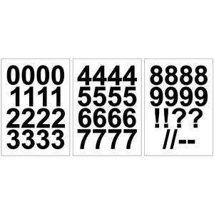 Self-adhesive Vinyl Numbers (20mm - 100mm)