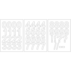 Self-adhesive Vinyl Numbers (20mm - 100mm)