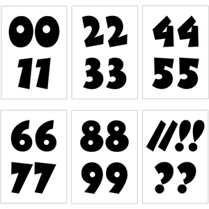 Self-adhesive Vinyl Numbers (20mm - 100mm)