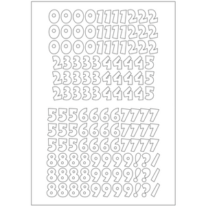 Self-adhesive Vinyl Numbers (20mm - 100mm)