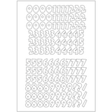 Self-adhesive Vinyl Numbers (20mm - 100mm)